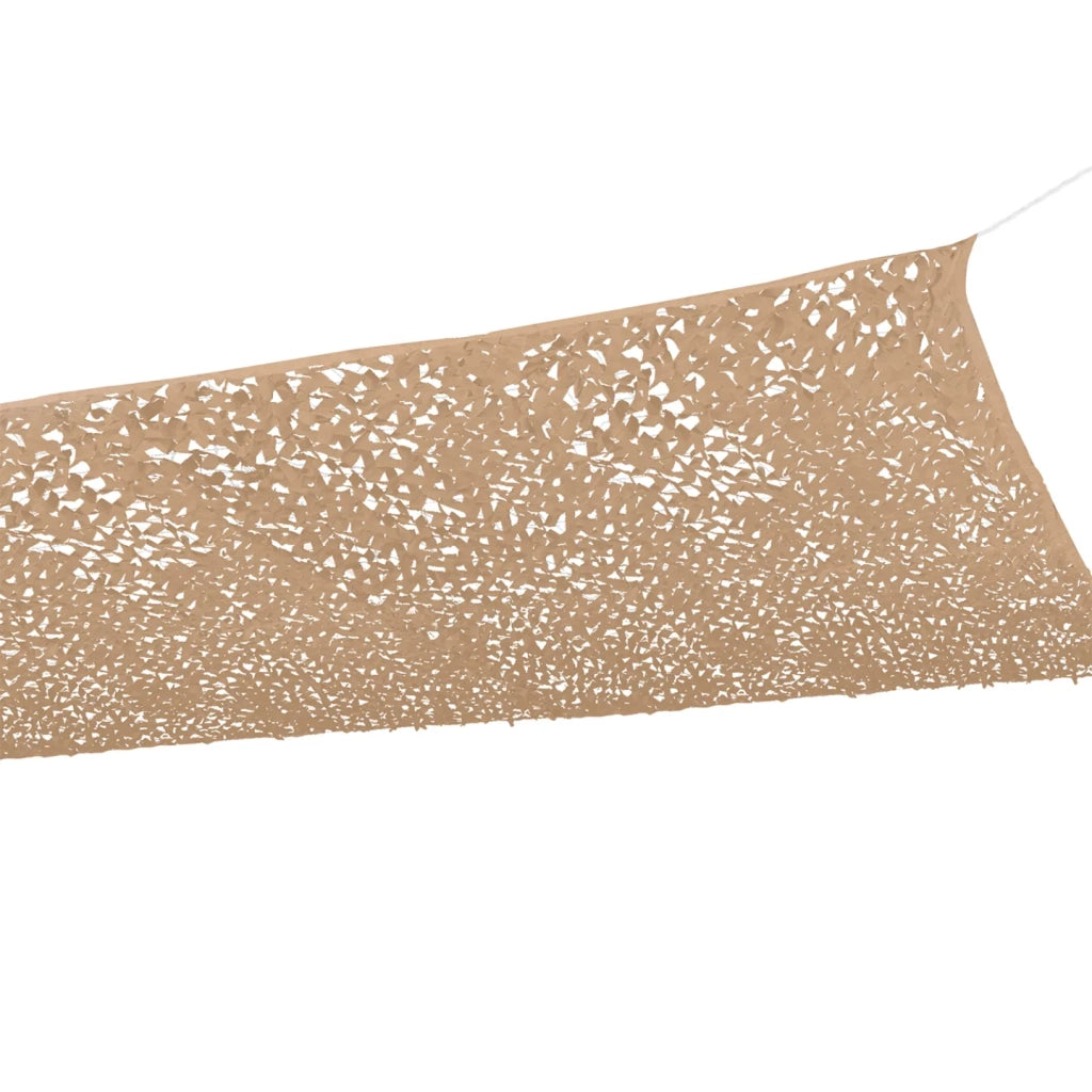 IDMarket - Tenda a vela parasole rettangolare design mimetico 3x4 M beige sabbia