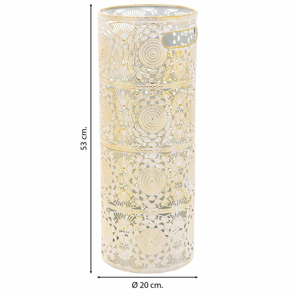 Portaombrelli metallo bianco 20x20x53h cm