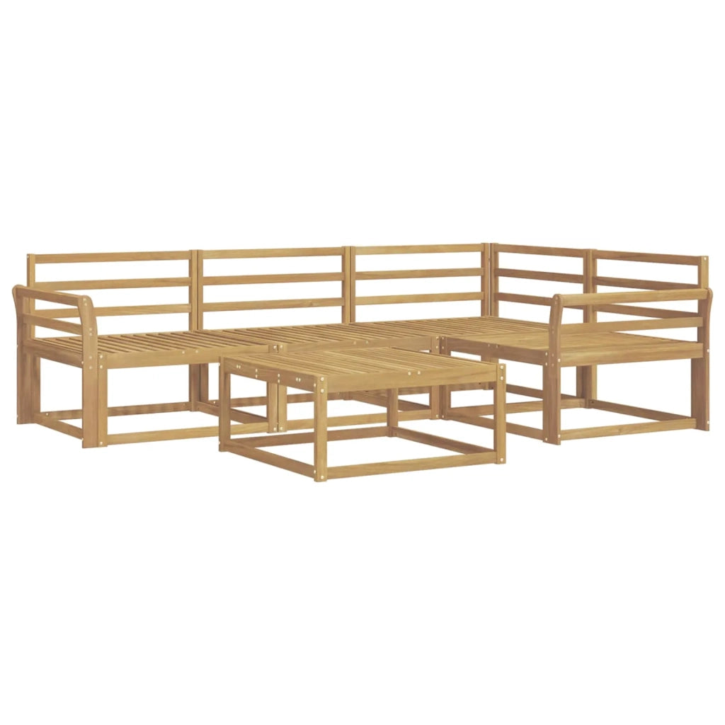 Set di divani da esterno 5 pcs Bianco 79 x 79 x 37 cm 3386408