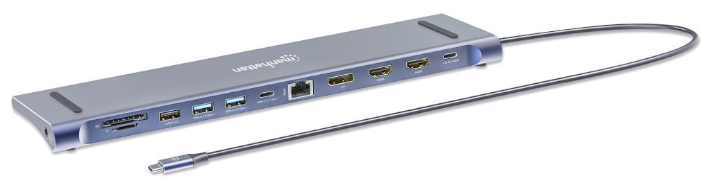 Docking Station USB-C 12-in-1 4K Triplo Monitor con MST
