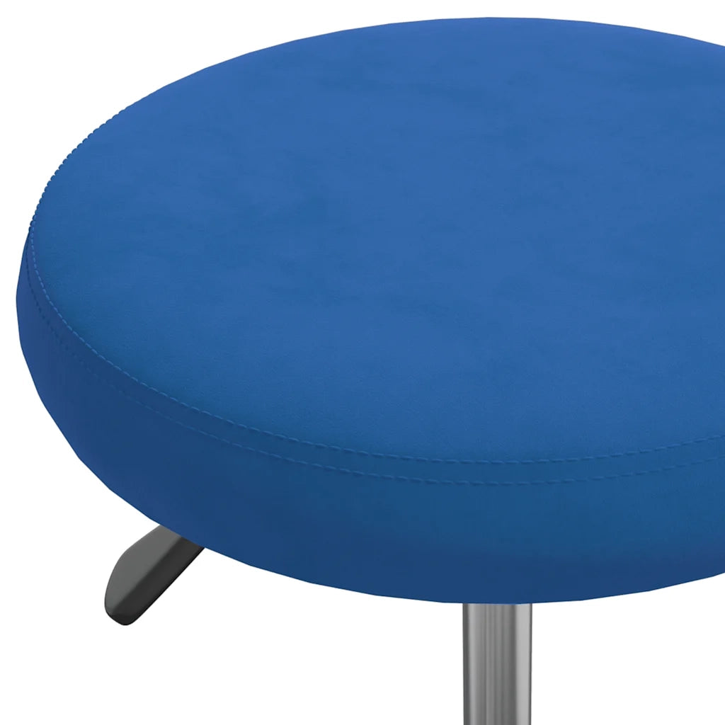 Sgabello da Massaggio in Velluto Blu 3085742