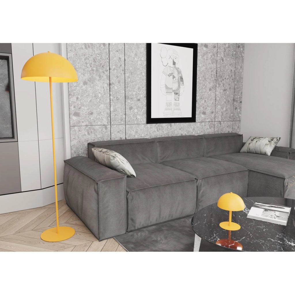 Lampada da tavolo Mogu in acciaio arancione