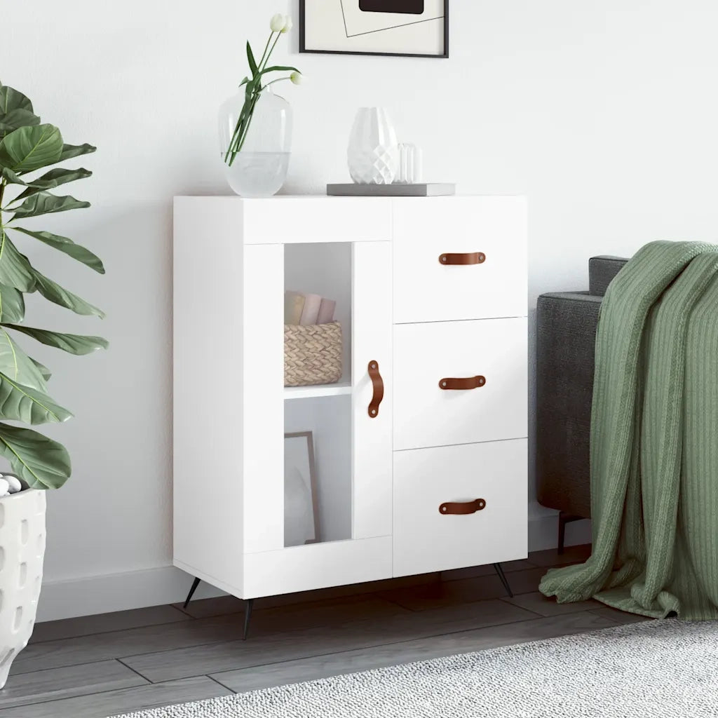 Credenza Bianca 69,5x34x90 cm in Legno Multistratocod mxl 126907