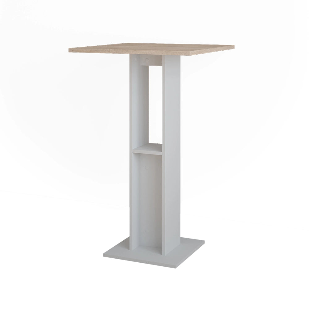 Vicco Tavolo da bar Bianco/Sonoma 65 x 65 cm