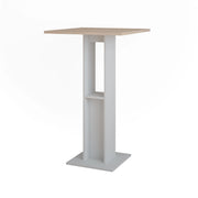 Vicco Tavolo da bar Bianco/Sonoma 65 x 65 cm