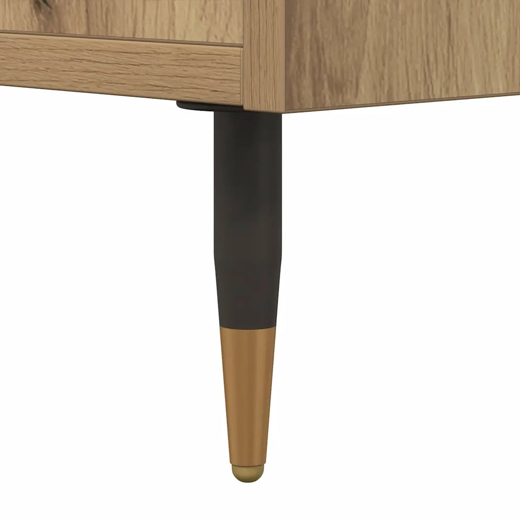 Mobile TV rettangolare moderno con elegante vano contenitore 150 x 30 x 50 cm realizzato in legno di rovere ingegnerizzato finitura artigianale 02_0052510