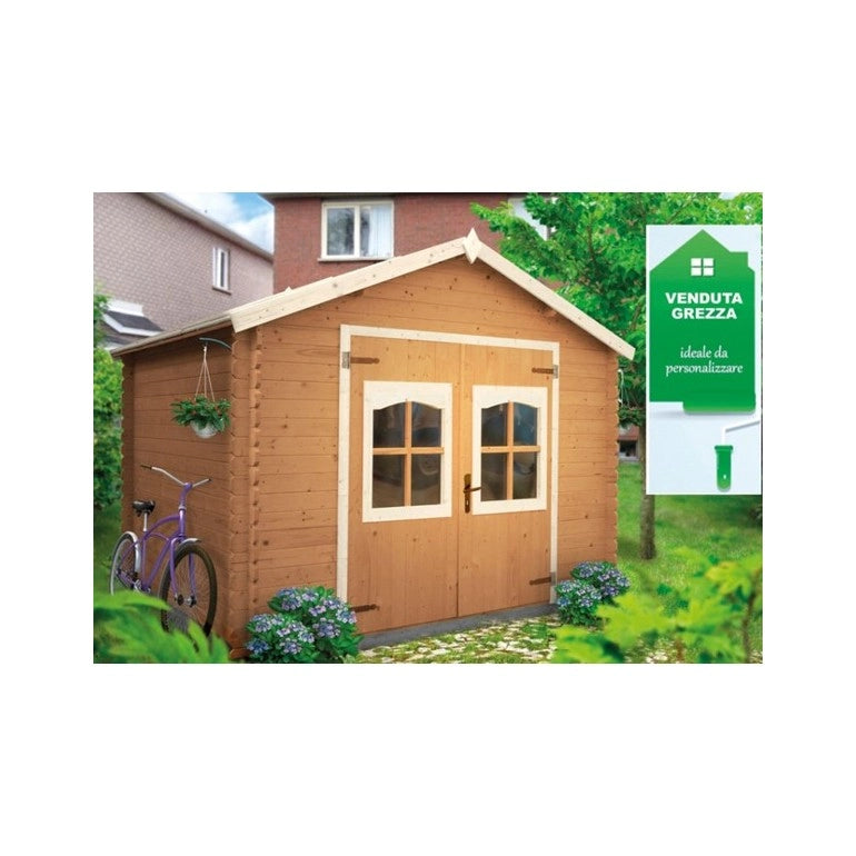 Casetta da giardino Ezooza in legno LIVIGNO, superficie totale 9.5 m² e spessore parete 28 mm Migliore offerta online