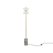 Maytoni Lampada da terra moderna Kyoto 1 luce G9 LED integrato oro metallo vetro