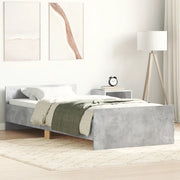 Giroletto-Struttura Letto Grigio Cemento 90x200 cm in Legno Multistrato 311556