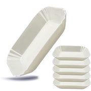 Piatti per snack, piatti per snack, piatti per patatine, piatti per snack, piatti per snack, piatti per snack, melamina, lavabile in forno a microonde, rettangolari, 19 x 13,5 cm, 6 pezzi