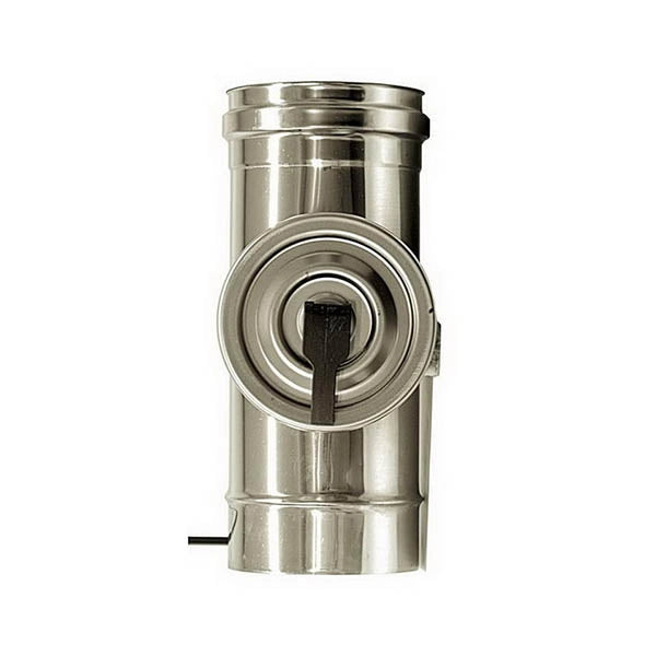 Elemento ispezione canna fumaria DN 80 tubo acciaio inox 316