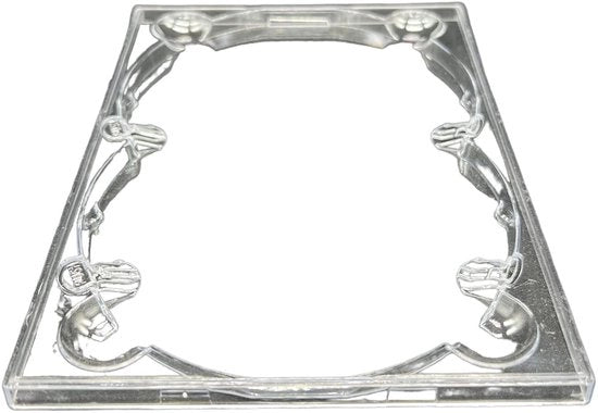 Porta Disco Doppio - 10 x Orefice per Disco - Materiale Brillante e Transparente - Qualità Elevata - Sovrapposizione Disco - Caricatore Flessibile - Porta Disco Doppio