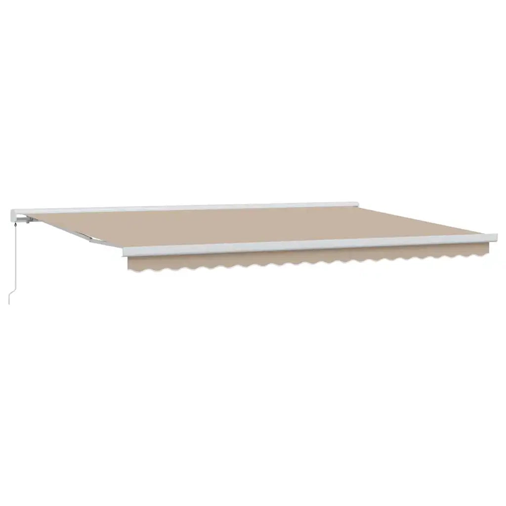 Tenda Retrattile Beige 500 × 300 cm Tessuto e Metallo 3331345