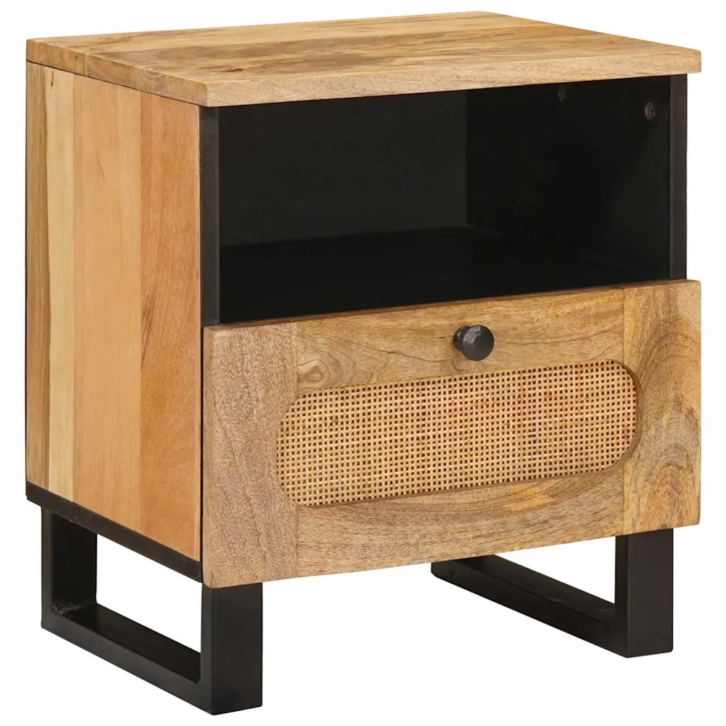 Armadio da Notte con cassetto 2 pcs Naturale 40 x 33 x 46 cm 4018051
