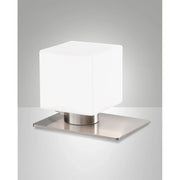 Zara Da Tavolo Nichel Satinato Led G9 Stile Moderno 1 Luce Collezione ZARA