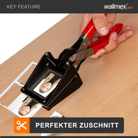 Taglierina per fototessere 45 x 60 mm, Fustellatrice manuale per taglio foto in formato fototessera, con manico ergonomico
