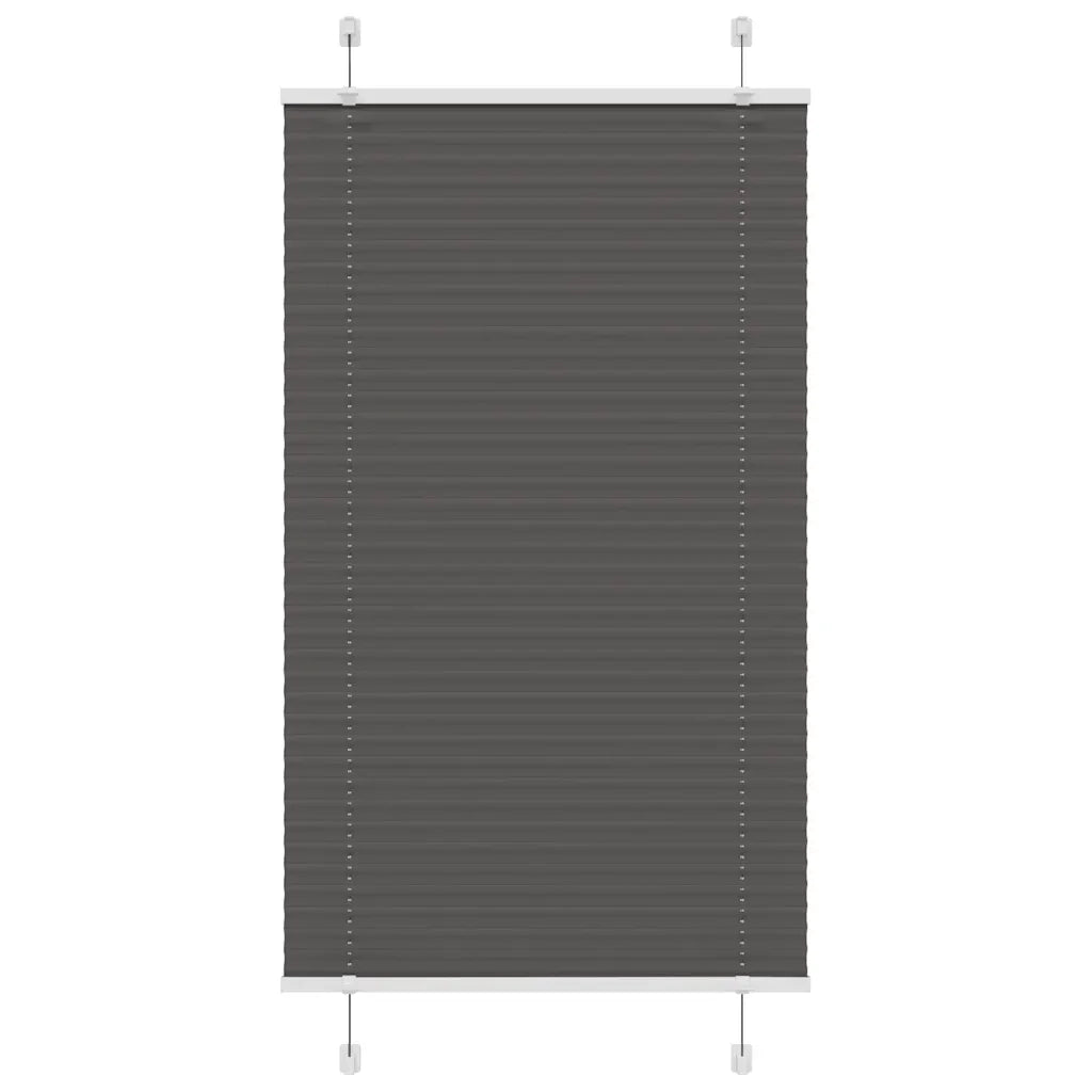 Tenda Plissettata Nera 75x150 cm Larghezza Tessuto 74,4 cm