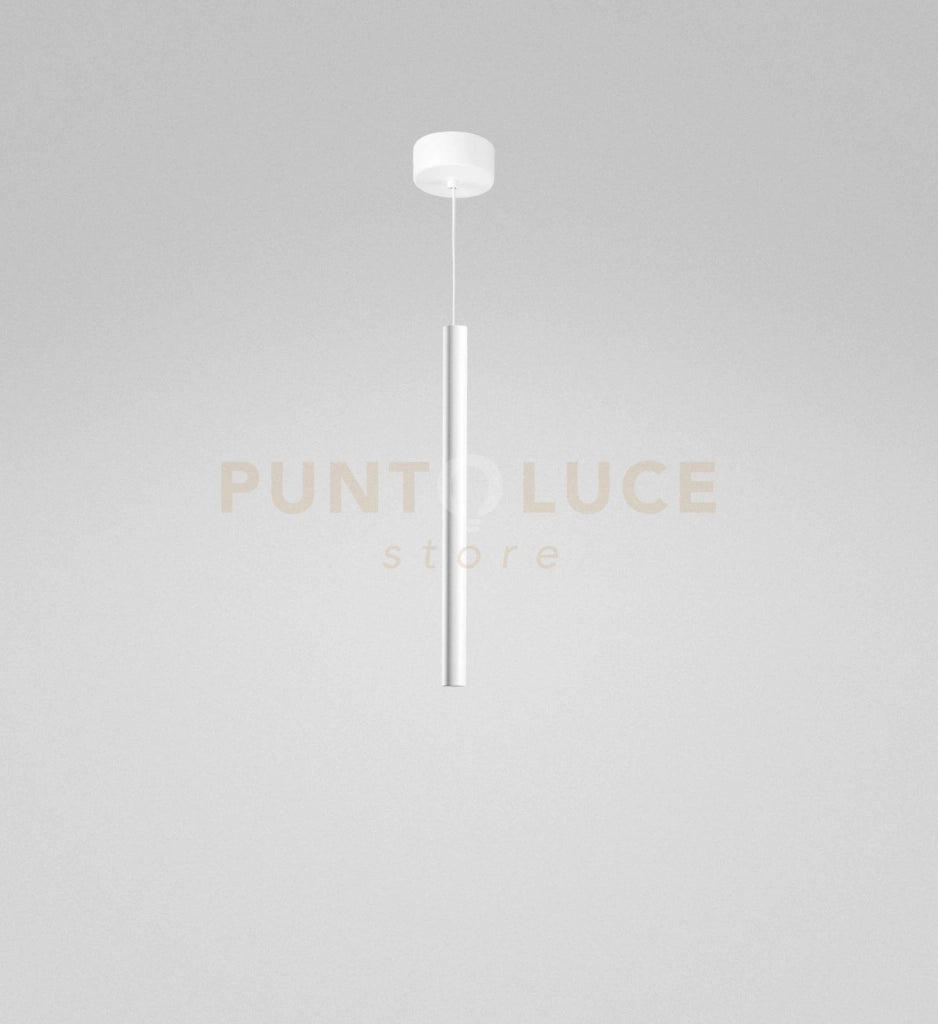 THALASSIA S/P - SOSPENSIONE COLORE BIANCO A LED 3000K 398LM 7W CON ROSONE D.2,5CM