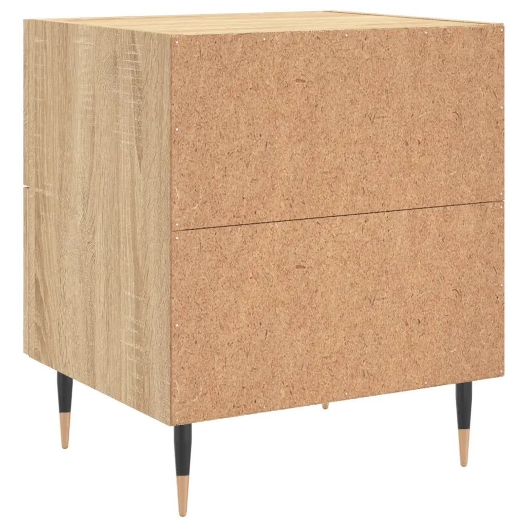 Comodini 2 pz Rovere Sonoma 40x35x47,5 cm in Legno Multistrato 827267
