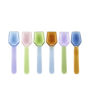 Set 6 cucchiaini Gelato In vetro borosilicato ass