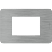 Placca Bticino MatixGO Effects 3 moduli Steel JA4803ES