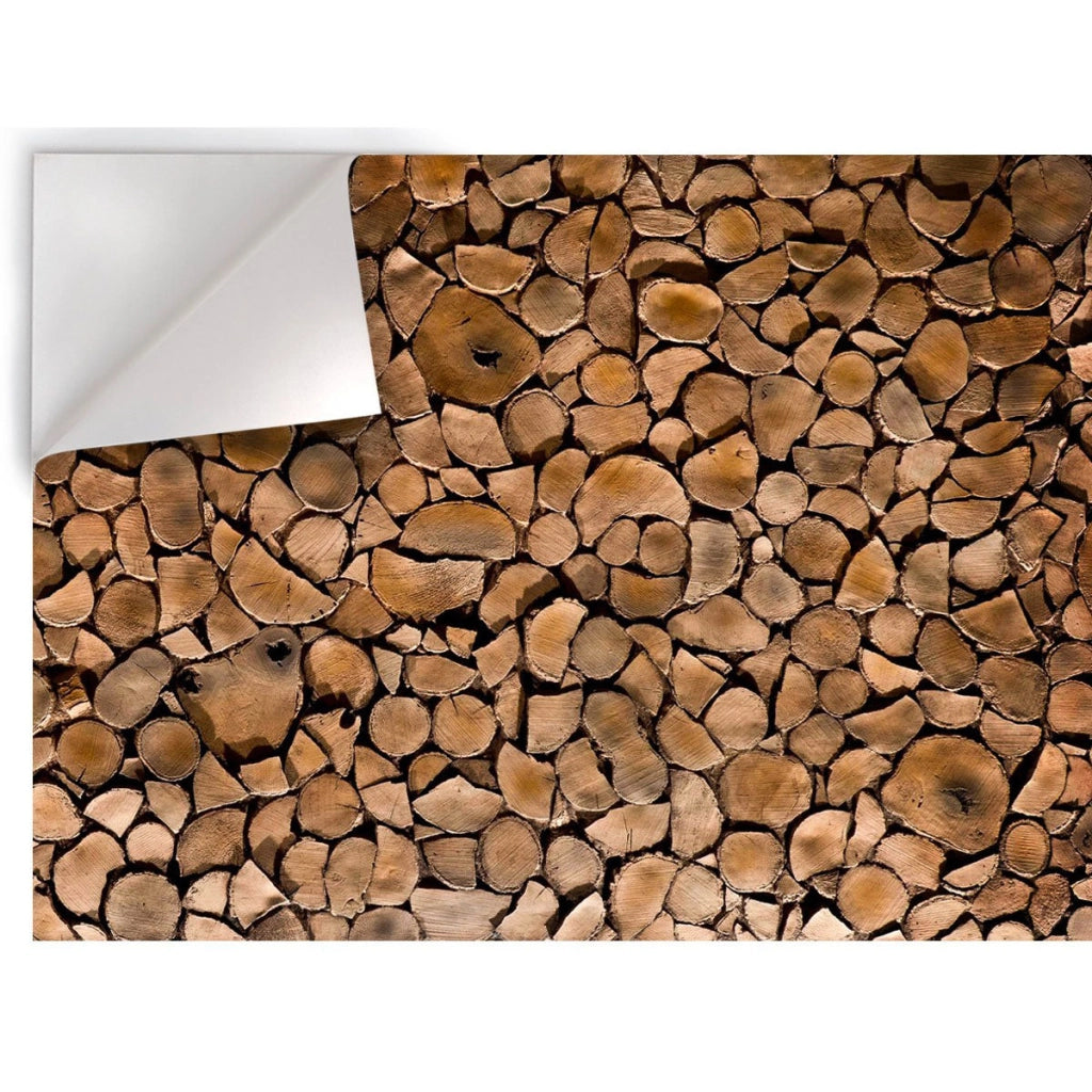 Legna Tagliata - Pellicola stampata adesiva in PVC finitura opaca Misura: 100x300 cm