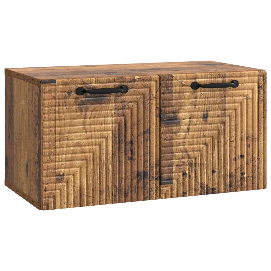 Mobile Porta TV da Muro Legno antico 59,5 x 31 x 30 cm