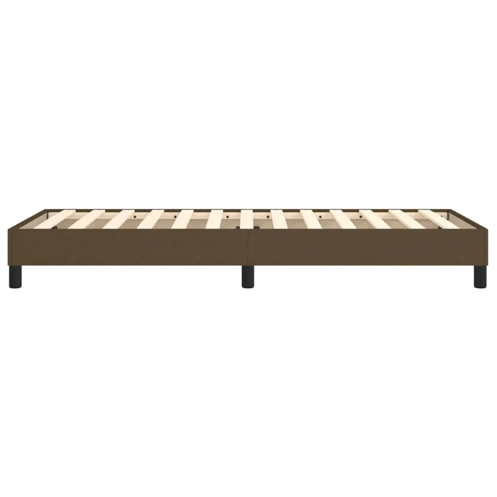 Struttura Letto a Rete a Molle Marrone Scuro 90x200 cm Tessuto 3120487