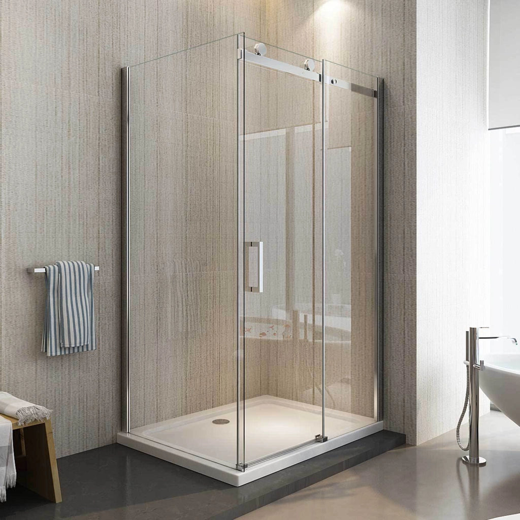 Box Doccia 90x140 CM H190 Trasparente con Easy-Clean mod. Cosmopolitan