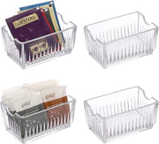 Set da 4 Pacchi di Contenitori di Zucchero in Acrilico per Porta - Translucido