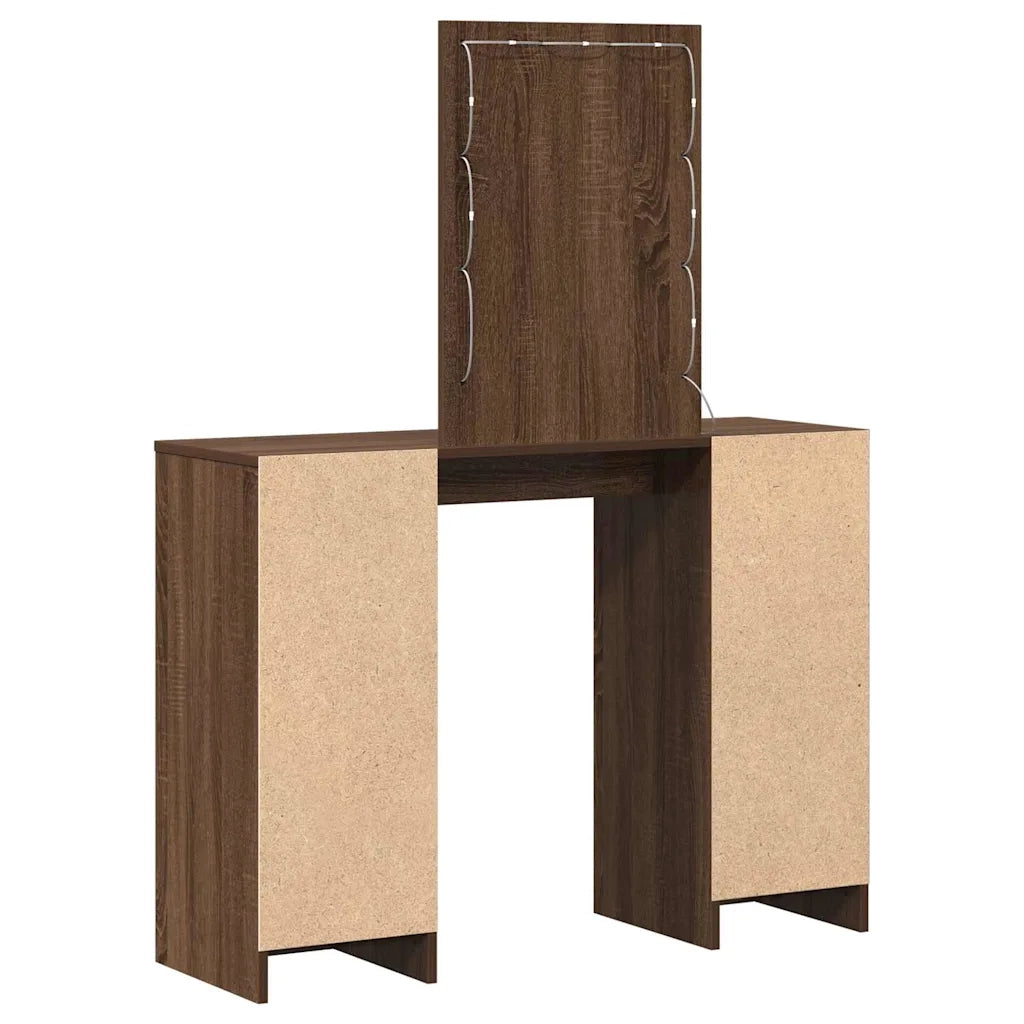 Tavolo da Trucco Marrone 102 x 33 x 135 cm Legno ingegnerizzato 865187