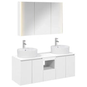 Set di Armadi da Bagno 4 pcs Bianco Legno ingegnerizzato 3406463