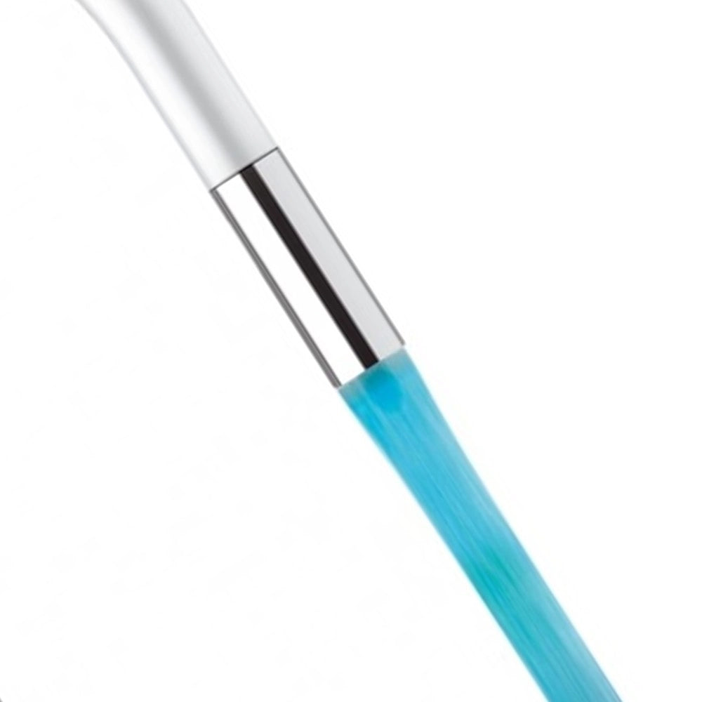 Rubinetto lavello canna bianca con dispositivo led - serie kitchen white spout colour