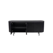 Buffet / Credenza VAGOS - 4 porte - Dimensioni L200 x H80 x P45 cm - Colore marrone scuro - Stile Design