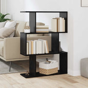 Armadio per Libri 3 livelli 70 x 24 x 97 cm Rovere Nero 879671