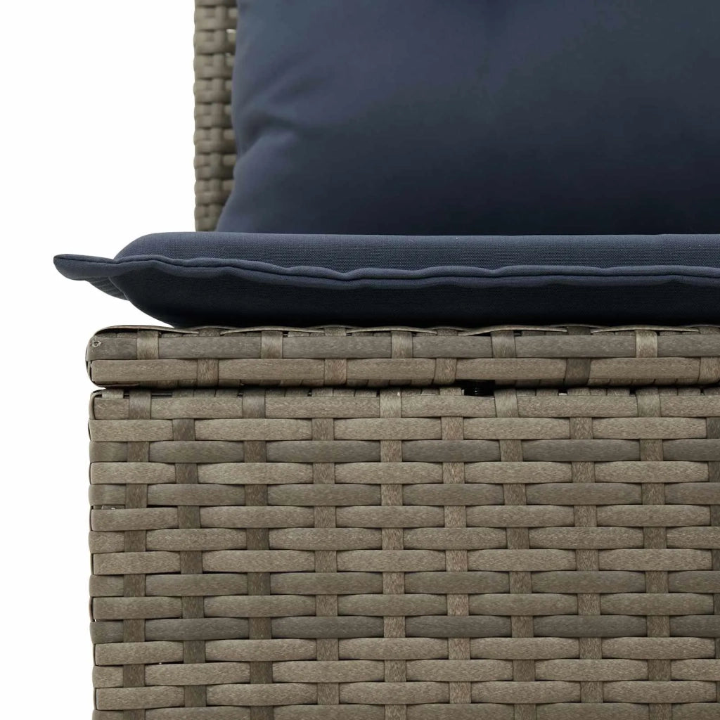 | Divano da giardino | Grigio 227 x 62 x 69 cm polyrattan 366150