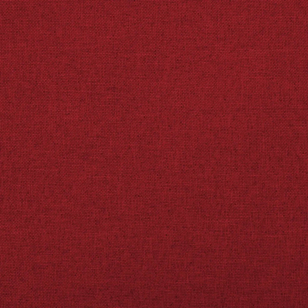 Cassapanca Pieghevole Rosso Vino 76x38x38 cm in Simil Lino