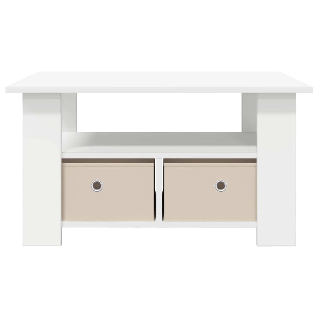 Tavolino da salotto Bianco 77 x 55 x 42 cm Legno multistrato