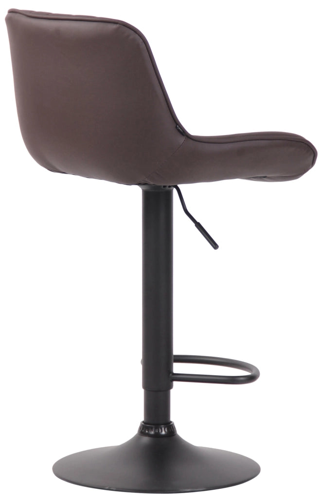 Set di 2 sgabelli da bar Lentini in similpelle marrone,nero