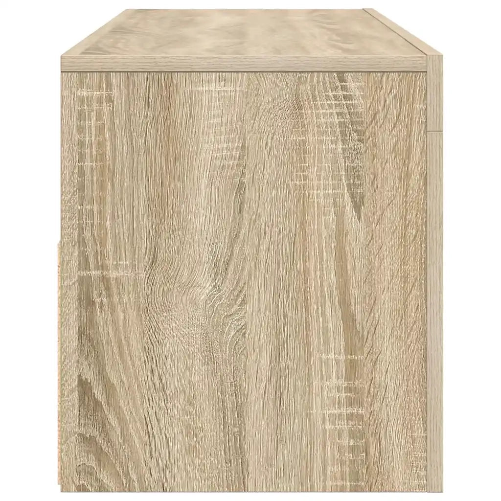 Mobile Porta TV con Luci LED Rovere Sonoma 120x35x40 cm 804313
