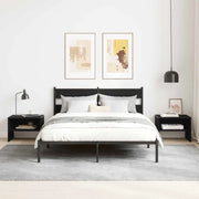 Armadio da Notte Rovere nero 40 x 40 x 30 cm Legno multistrato 875007