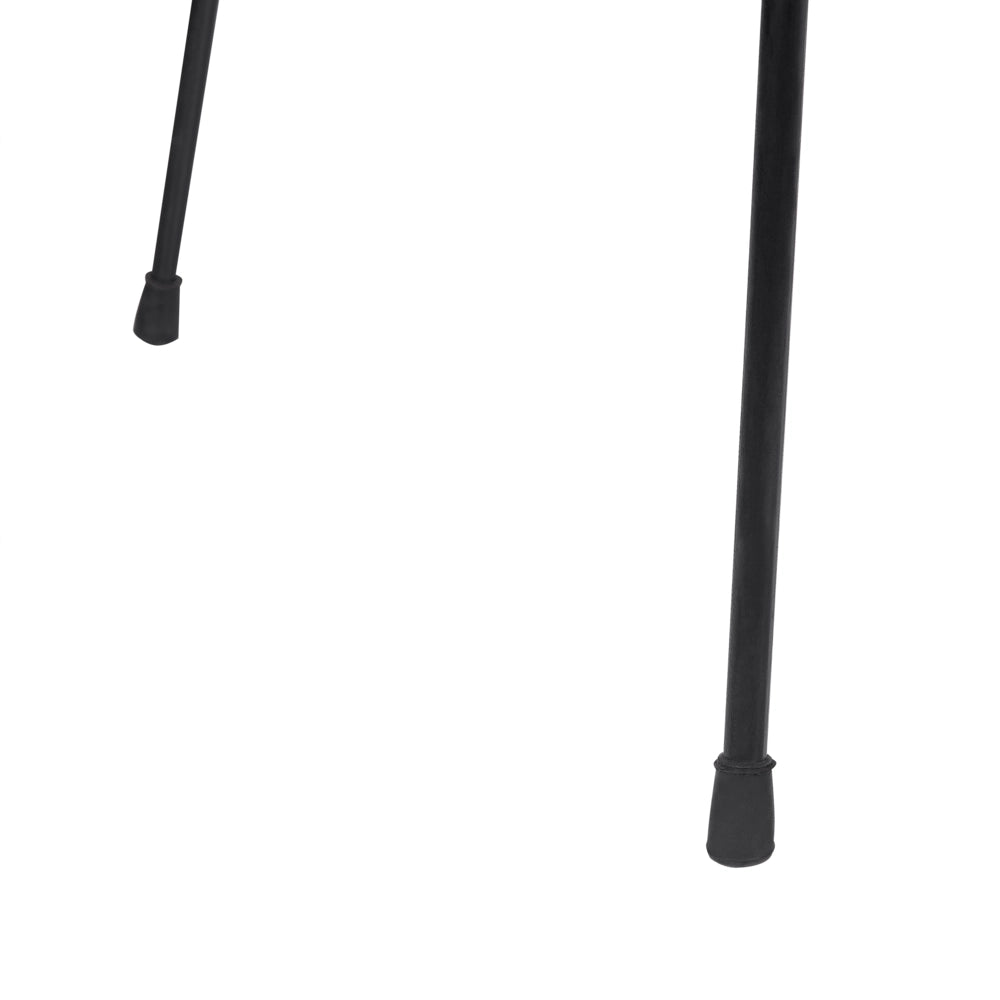 Set di 2 sedie da pranzo Sand Beige Rattan Vimini Struttura in metallo Nero Rustico per interni Boho Design