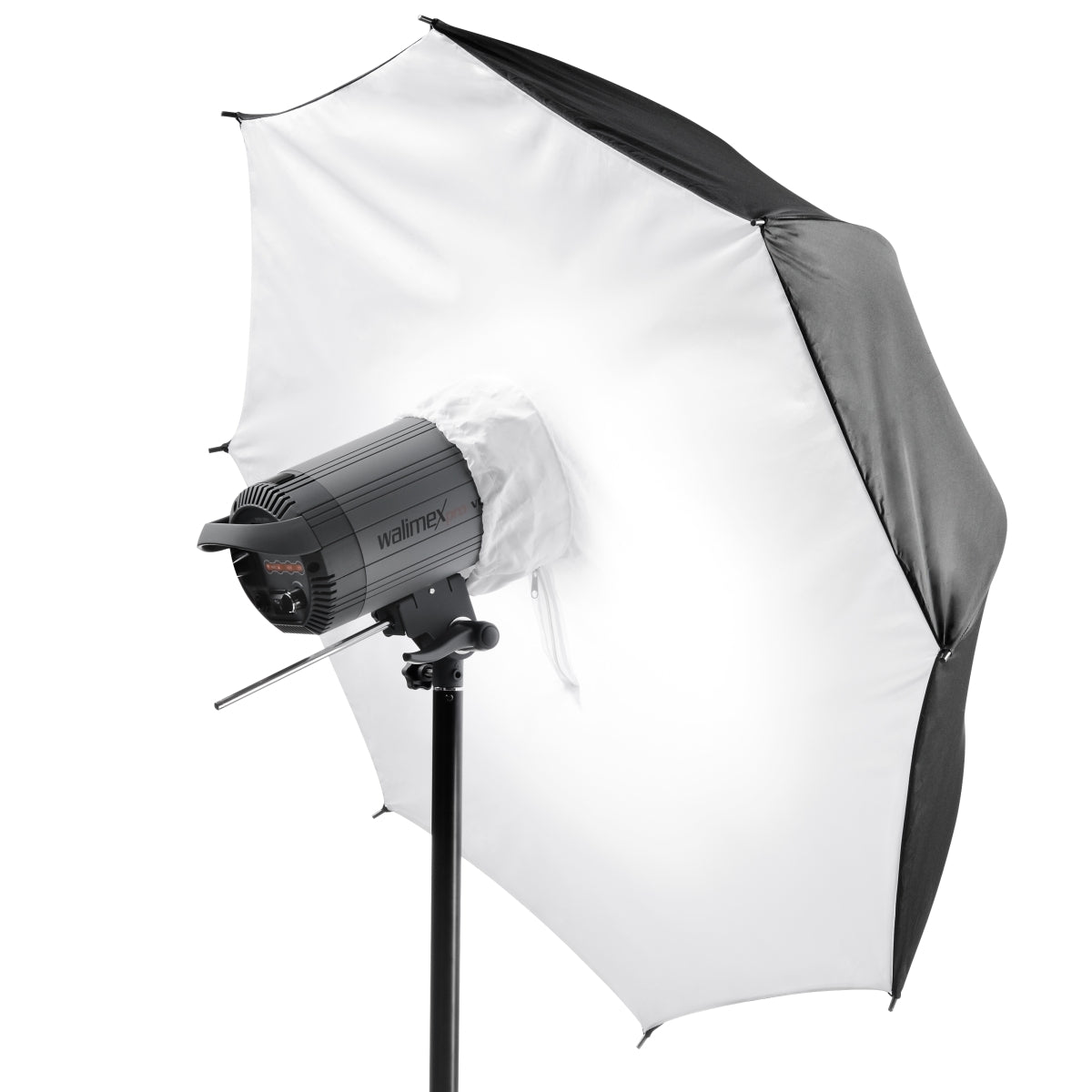 Ombrello fotografico a softbox portatile e pieghevole Ø 72 cm, rivestimento riflettente per fotografia flash da studio, Sagomatore luce morbida