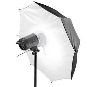Ombrello fotografico a softbox portatile e pieghevole Ø 72 cm, rivestimento riflettente per fotografia flash da studio, Sagomatore luce morbida