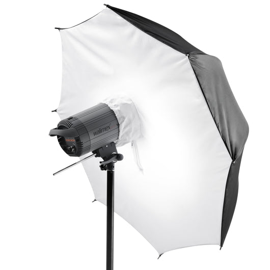 Ombrello fotografico a softbox portatile e pieghevole Ø 72 cm, rivestimento riflettente per fotografia flash da studio, Sagomatore luce morbida