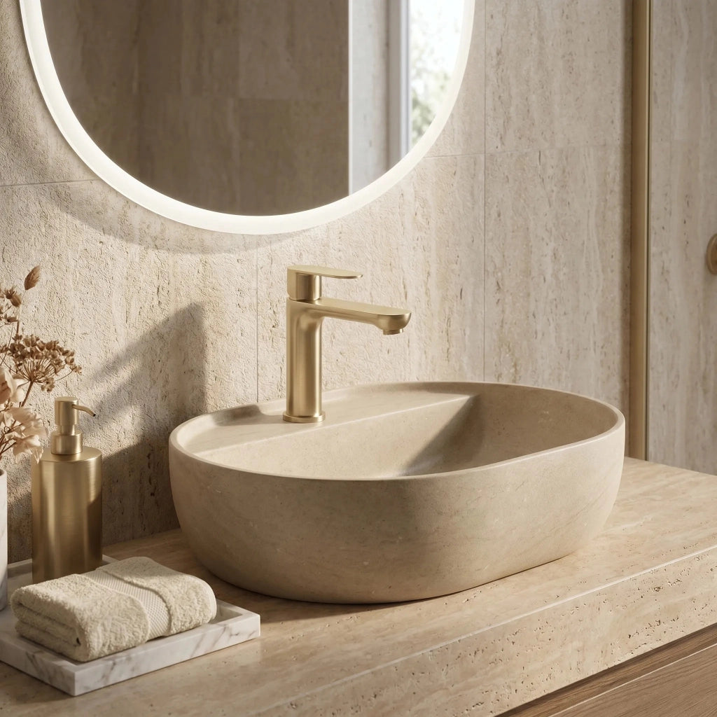 Rubinetto Da Bagno Rea Logan Brush Gold