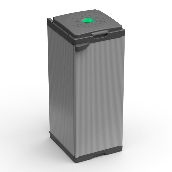 Pattumiera 1 Anta 34x38x87 cm Raccolta Differenziata con Portasacco 80 Litri