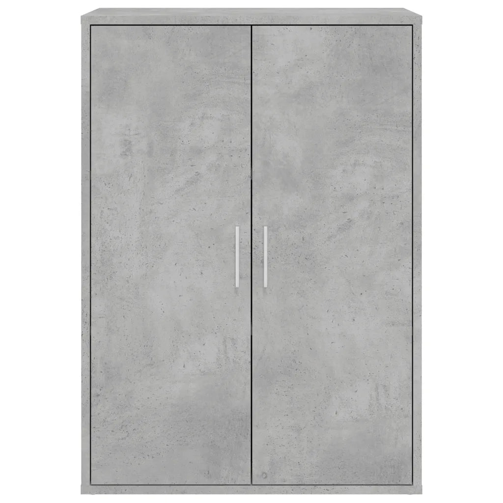 Credenza Grigio Cemento 60x31x84 cm in Legno Multistrato 840488