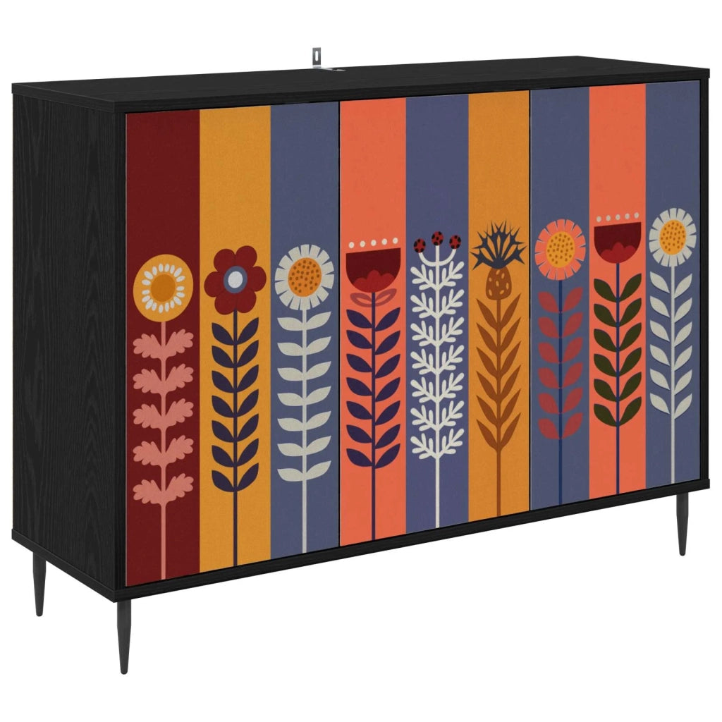 Credenza ESSEN Rovere Nero 102 x 33 x 76 cm 8006982