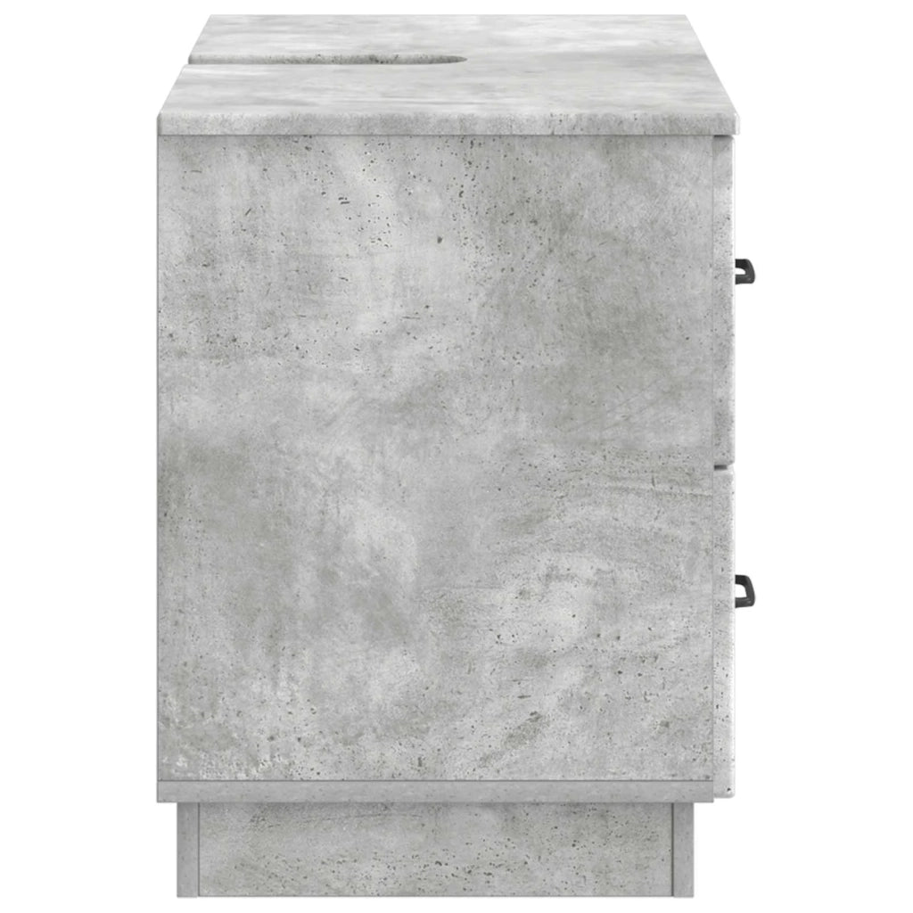 Armadio per Lavabo da Bagno HOORN Grigio Cemento 897238